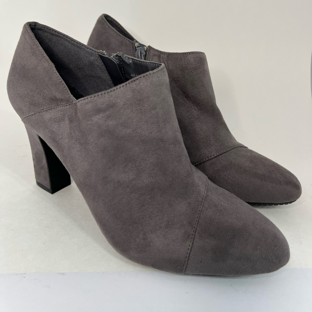 Aerosoles Women’s Grey Ankle Boots Booties Heels Size 10